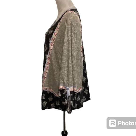 Style & co blouse womens SZ 3X Henley pullover cottagecore bohemian - Picture 5 of 11